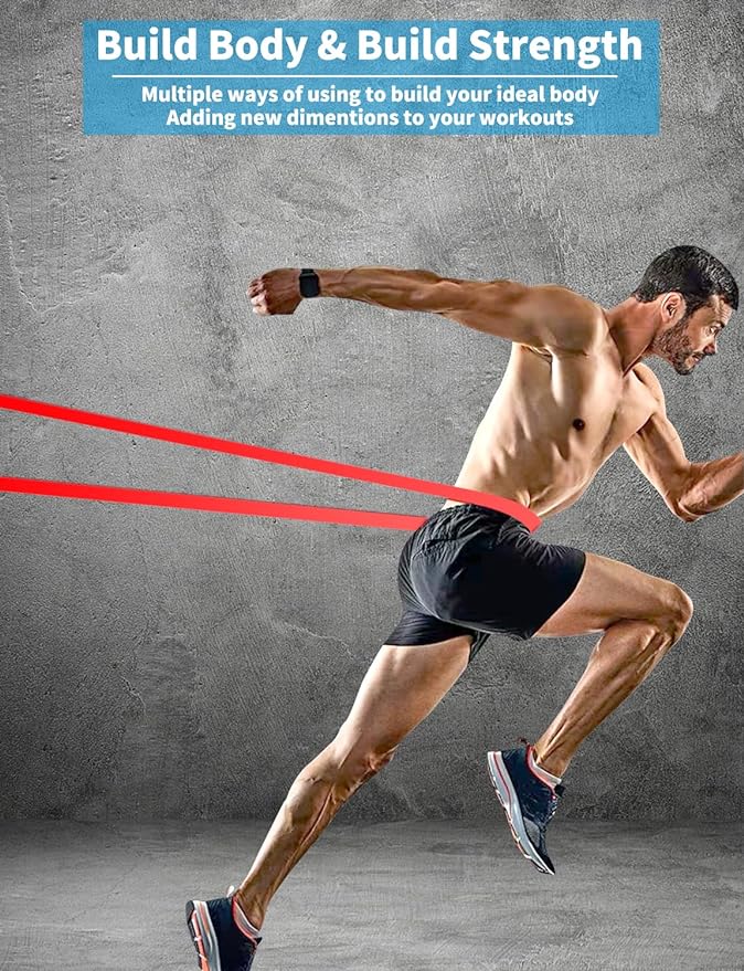 Pull Up Bands, Resistance Bands Set, Exercise Workout Bands for Men & Women, Ideal for Body Stretching, Physical Therapy and Muscle Training