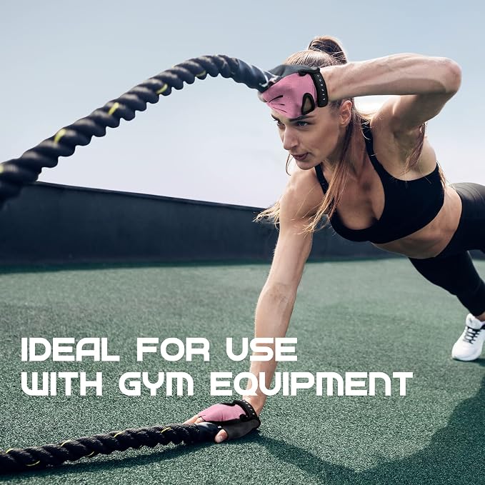LIFECT Essential Breathable Workout Gloves, Weight Lifting Fingerless Gym Exercise Gloves with Curved Open Back, for Powerlifting, Women and Men