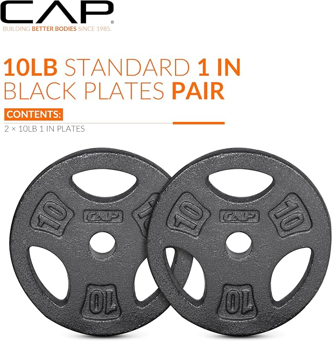 CAP Barbell Standard 1-Inch Grip Weight Plates