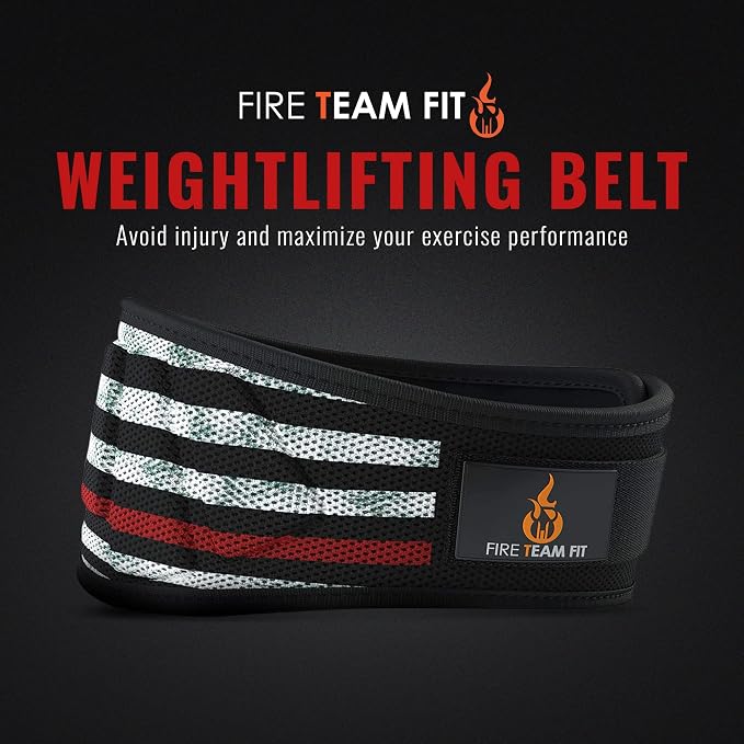 Weight Lifting Belt for Men and Women, 6 Inch, Bodybuilding & Fitness Back Support for Cross Training Workout, Squats, Lunges