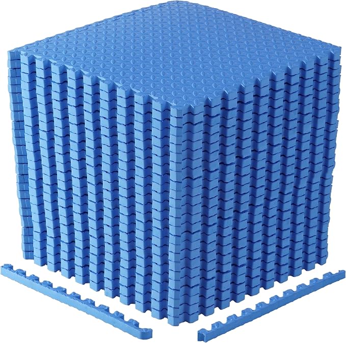 CAP Puzzle Exercise Mats | 1” Thick EVA Interlocking Foam Tiles for Home Gym Flooring | Multiple Options