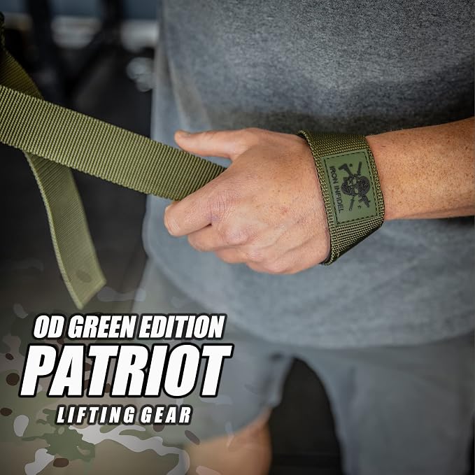 Iron Infidel Weight Lifting Straps - Wrist Straps for Weight Lifting, Deadlifting, Exercise, Crossfit, Strength Training, Olympic Lifts - Gym Straps for Grip Strength on Bar