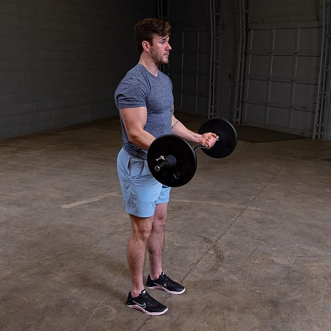 Body-Solid Standard Iron Weight Plate - Perfect for Strength Training, Home Gym, and Barbell Workouts - Fits 1" Bars