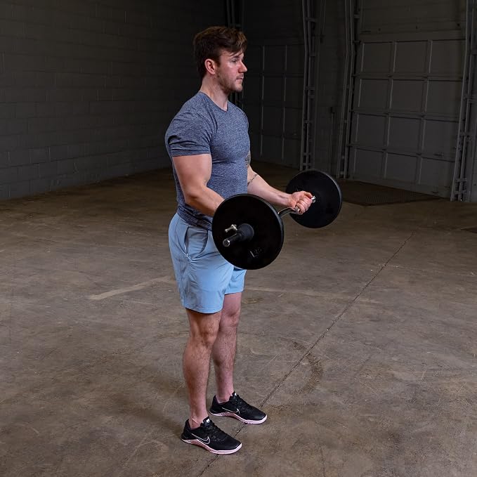 Body-Solid Standard Iron Weight Plate - Perfect for Strength Training, Home Gym, and Barbell Workouts - Fits 1" Bars
