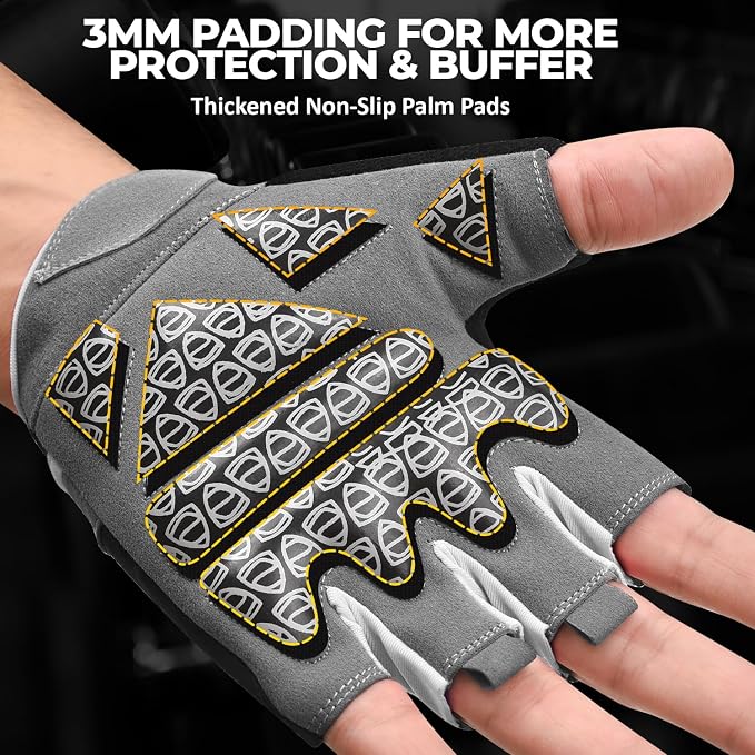 AYRO Breathable Weight Lifting Gloves, Gym Gloves for Men & Women with Extra Grip, Workout Glove for Men with Full Palm Protection, Removal with Durable Closure, for Weightlifting