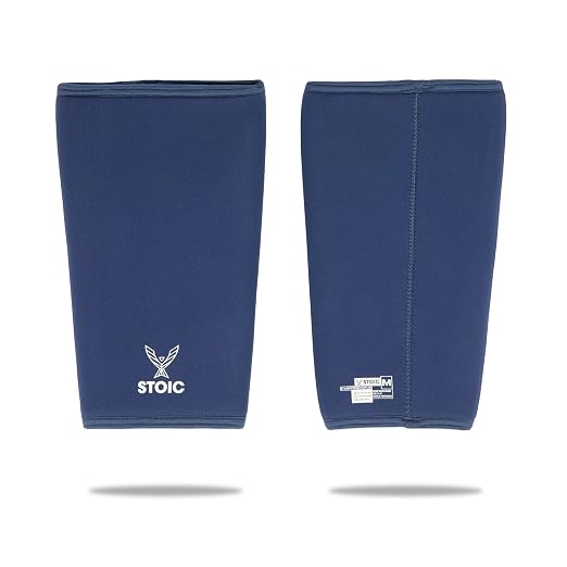 Stoic 7mm Neoprene Knee Sleeves for Men & Women - Navy, X-Small