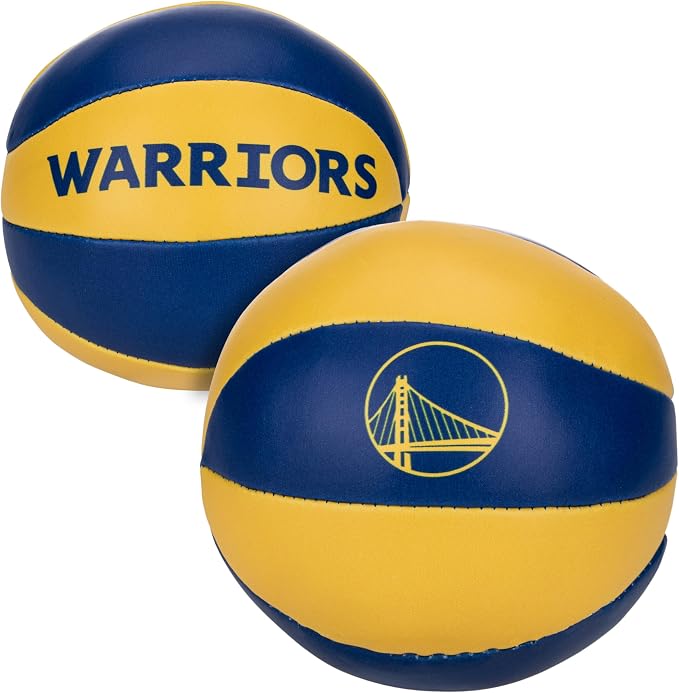 Franklin Sports NBA Toy Basketballs - 2 Pack of Kids Soft Mini Basketballs for Over The Door + Indoor Hoops - NBA Fan Shop
