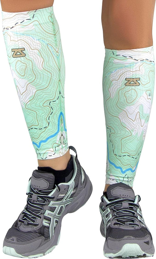 Zensah Running Leg Compression Sleeves - Shin Splint, Calf Compression Sleeve Men and Women