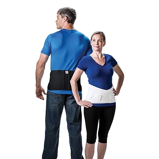 CorFit Back Brace for Lower Back Pain Relief & Lumbar Support Belt, BK, XL | CorFit's patented proportional sizing and dual pulls deliver customized compression, posture support, and spinal stability.