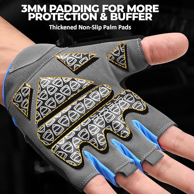 AYRO Breathable Weight Lifting Gloves, Gym Gloves for Men & Women with Extra Grip, Workout Glove for Men with Full Palm Protection, Removal with Durable Closure, for Weightlifting