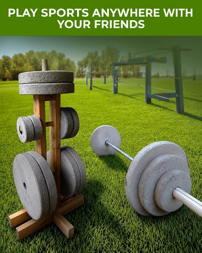 DIY Concrete Weight Mold Set - 5 pcs ABS Plastic 2mm Thick - Dumbbell & Barbell Weight Plates