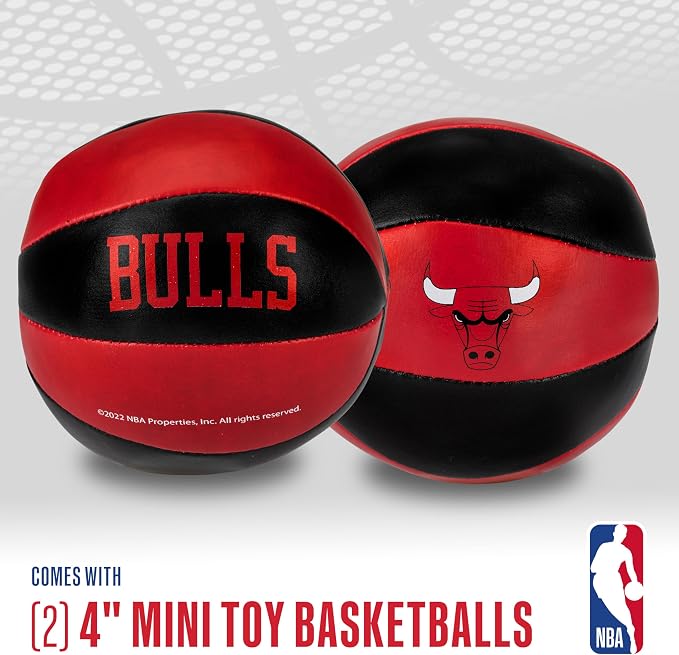 Franklin Sports NBA Toy Basketballs - 2 Pack of Kids Soft Mini Basketballs for Over The Door + Indoor Hoops - NBA Fan Shop