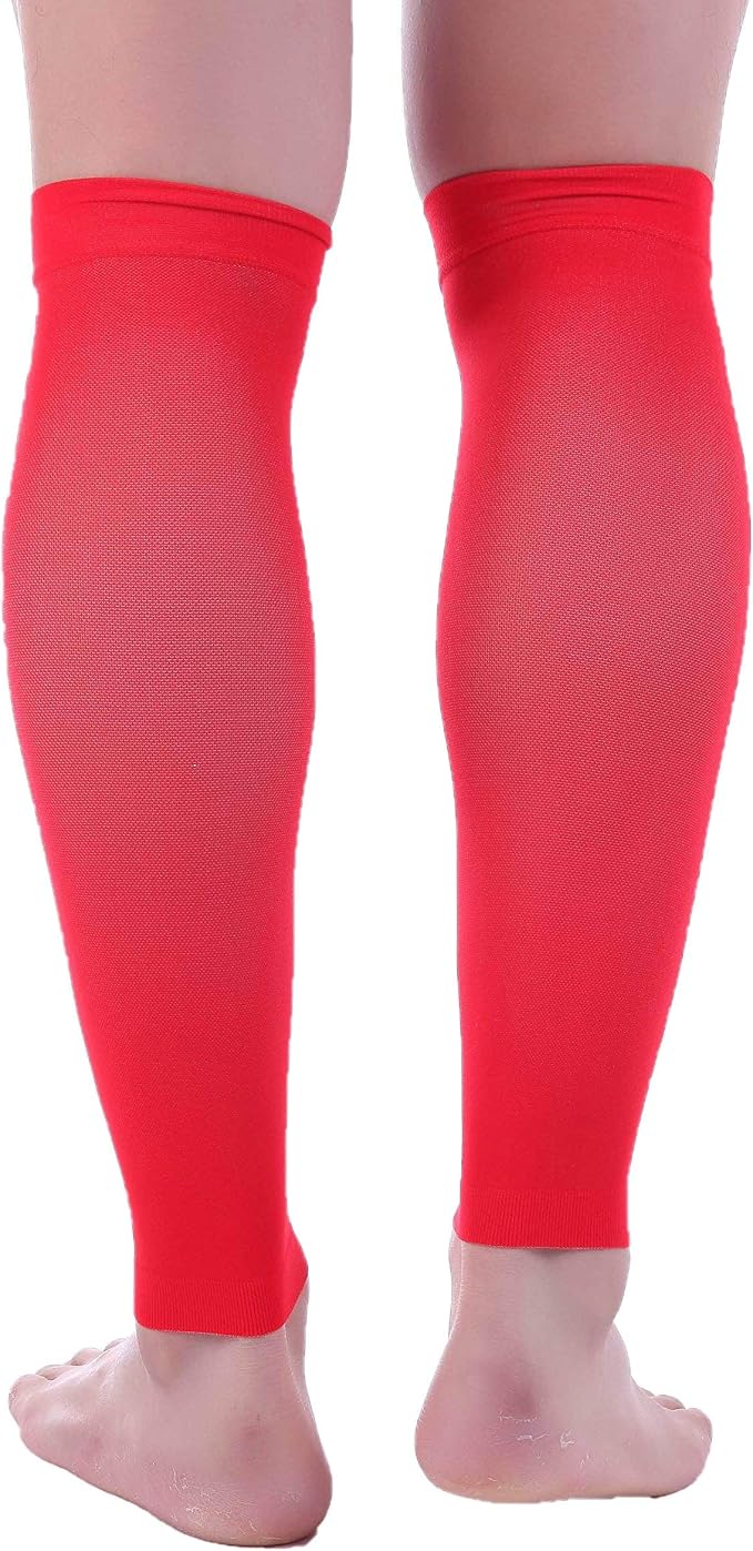 Doc Miller Compression Calf Sleeve for Men & Women, 20-30mmHg | Graduated Support for Running, Shin Splints, Calf Strain, Knee High, Small to 6XL Plus Size
