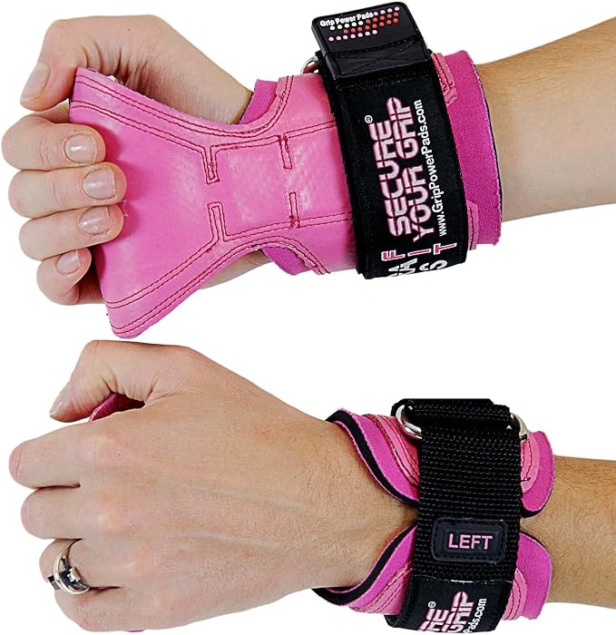 Cobra Grips Weight Lifting Gloves with Adjustable Neoprene Padded Wrist Wraps - Heavy Duty Alternative to Power Lifting Hooks for Deadlifts