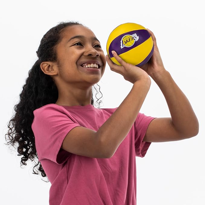 Franklin Sports NBA Toy Basketballs - 2 Pack of Kids Soft Mini Basketballs for Over The Door + Indoor Hoops - NBA Fan Shop