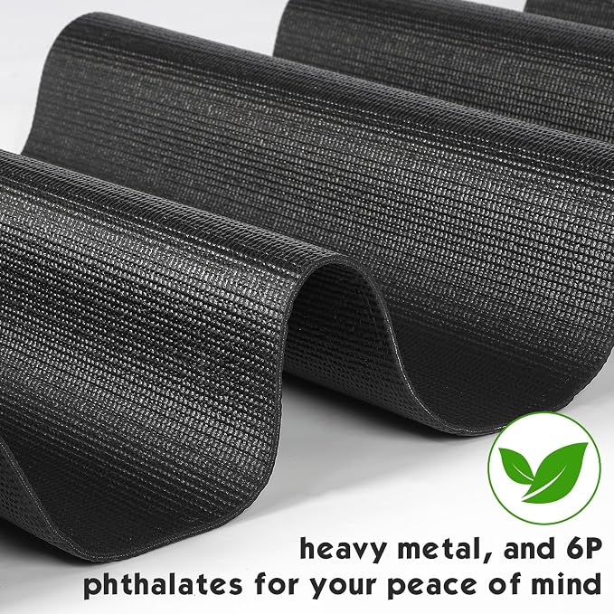Nuanchu Yoga Mat Roll 24 inch Width, 4mm Thick Non Slip Exercise Mat, Large Anti Tear Gym Flooring for Home Workout, Fitness, Senior Dog Floor Protection