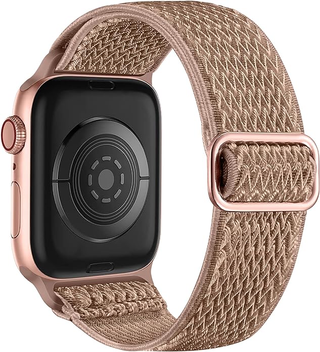 Lerobo Stretchy Nylon Solo Loop Band, Compatible with Apple Watch Series 11 10 9 8 7 6 5 4 3 SE3/2/1 Ultra3/2/1, Adjustable Strap for iwatch Band 44mm 45mm 46mm 49mm 42mm 40mm 41mm 38mm for Women Men