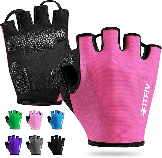 Cycling Gloves for Men Women, Half-Finger for Bike, Gym, Weight Lifting, Workout, Riding, Outdoor Sports
