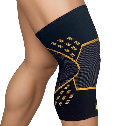 CopperJoint Knee Compression Sleeves for Women and Men Breathable Copper Infused Non Slip Knee Support For Pain Recovery Swelling Circulation Arthritis Running Workout & Walking Single Sleeve Only