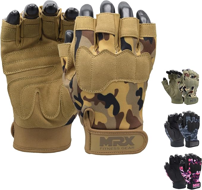 MRX Workout Gloves for Men and Women – Breathable, Snug-Fit Exercise Gloves for Weight Lifting, Cycling, Gym Training & Outdoor Activities