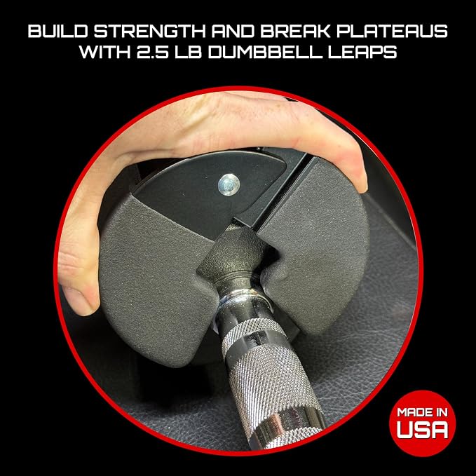 Micro Gainz 1.25LB Dumbbell Fractional Weight Plates, 2-Piece