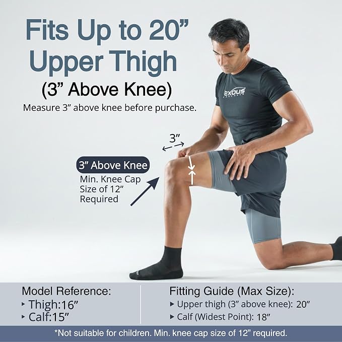 Knee Brace for Women & Men, Knee Support for Men – Patented 4-Way Adjustable Wraparound Support, Dual Side Stabilizer for Patella Stability