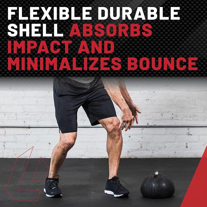 Lifeline Fitness Weighted Slam Ball - Easy to Grip Slam Ball for Home Gym and HIIT Workouts