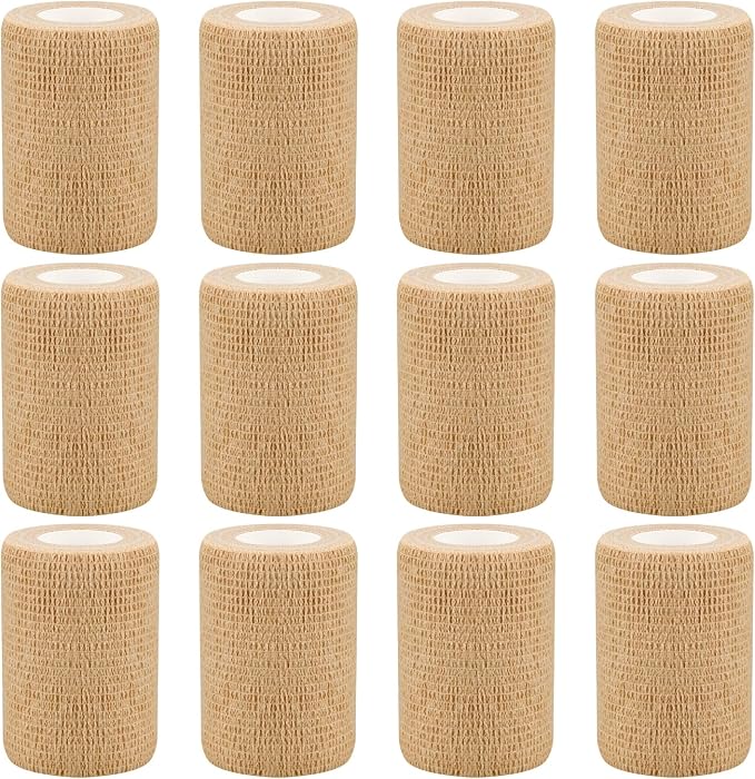 6pcs 2in Self Adhesive Bandage Wraps, 12 Colors, 5 Yard Wraps for Sports