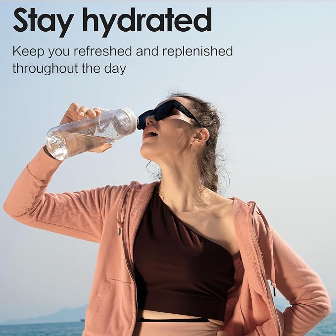 32oz Clear Water Bottle - BPA-Free Tritan Plastic, Fast Flow Spout Lid, Wide Mouth & Leakproof Design Hiking Water Bottle Suitable for Travel, Outdoors, Gym, Travel, Home, School(Light Purple)