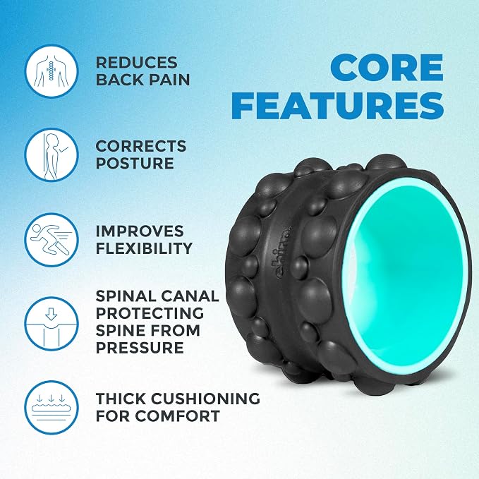 Chirp Wheel XR 6" Knot Kneader Back Roller for Deep Tissue Relief, Mint | Knot Kneader Back Roller, Shiatsu Foam Roller for Deep Muscle Knots, Trigger Point Back Massager, 6 Inch