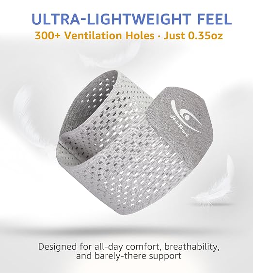 Wrist Compression Wraps 2-Pack, Wrist Brace Wrist Support for Sports, Mouse Hand, Mother's Hand, Carpal Tunnel Arthritis, Tendonitis - Premium Elastic & Breathable Mesh Fabric, One Size (Gray)