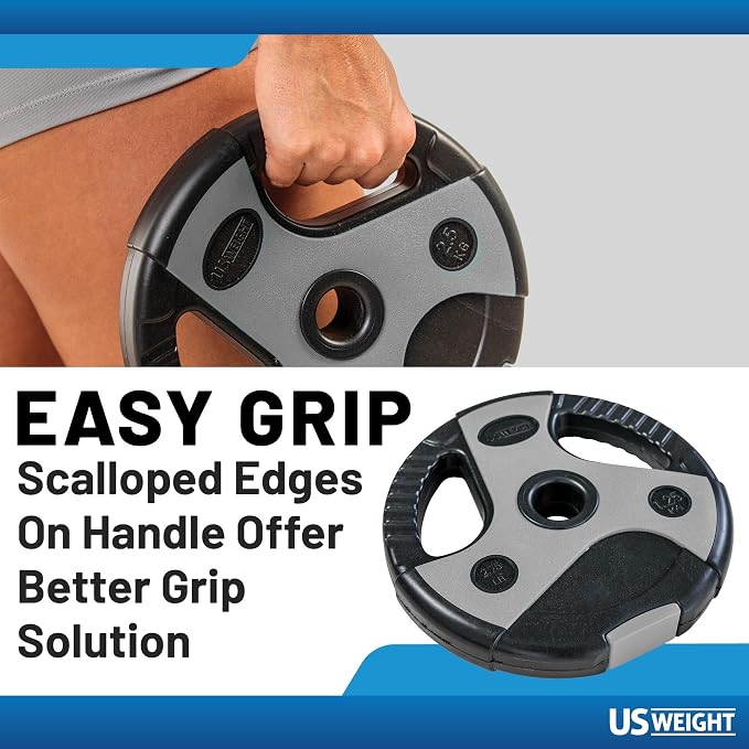 US Weight Weight Set for Home Gym - Barbell, Curl Bar or Multi-Use Options - Various Weight Options