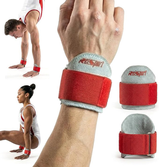 Reisport Gymnastic Wrist Support, Unisex One Size Wrist Support for Pull-up, Premium Leather Wrist Protection, Wrist Support with Hook & Loop Closure, Wrist Wraps for Weightlifting, Strength Training