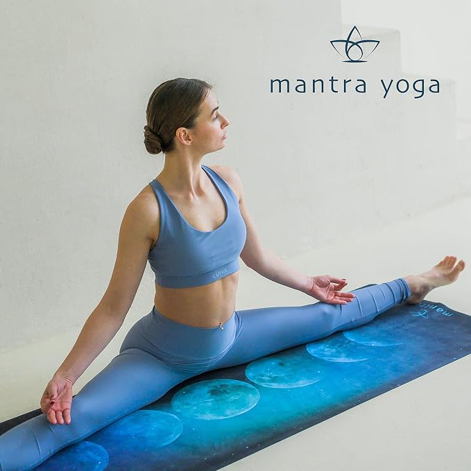 Mantra Yoga Travel PRO 1.5mm with Knee Pad - Foldable Fitness & Exercise Mat with Bag | Lightweight, Compact & Eco-Friendly | Non-Slip & Washable | For All Types of Yoga | 72" L x 24" W | 2.6 lbs