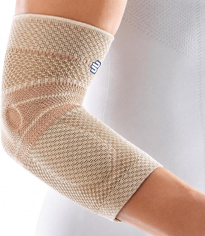Bauerfeind - EpiTrain - Elbow Support - Breathable Knit Elbow Brace Targeted Compression for Chronic Elbow Pain, Supports Forearm Tendons & Muscles, Golfer's or Tennis Elbow Relief