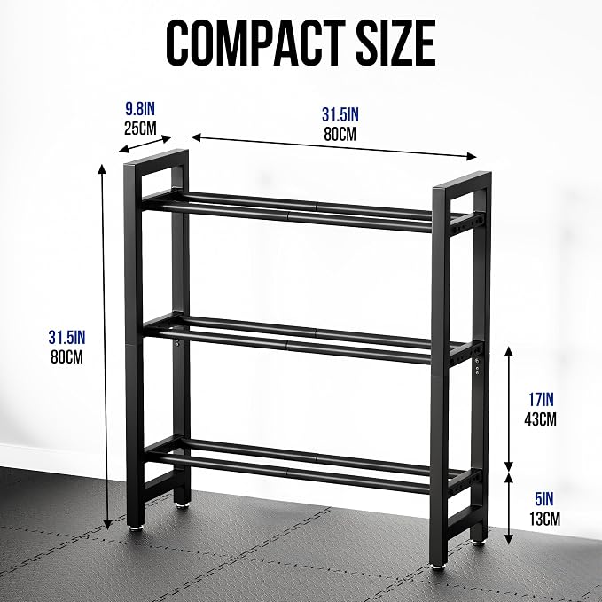 3 Tier Dumbbell Rack, Weight Rack for Home Gym