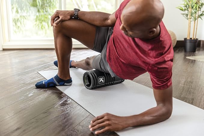 TRIGGERPOINT Performance Therapy Grid Foam Roller for Exercise, Deep Tissue Massage and Muscle Recovery, Original (13-Inch), Midnight, One Size (Pack of 6)