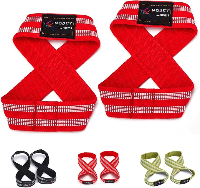 Figure 8 Lifting Straps for Deadlift,Weightlifting,Strongman,& Cross Training Strong Weightlifting Wrist Wraps