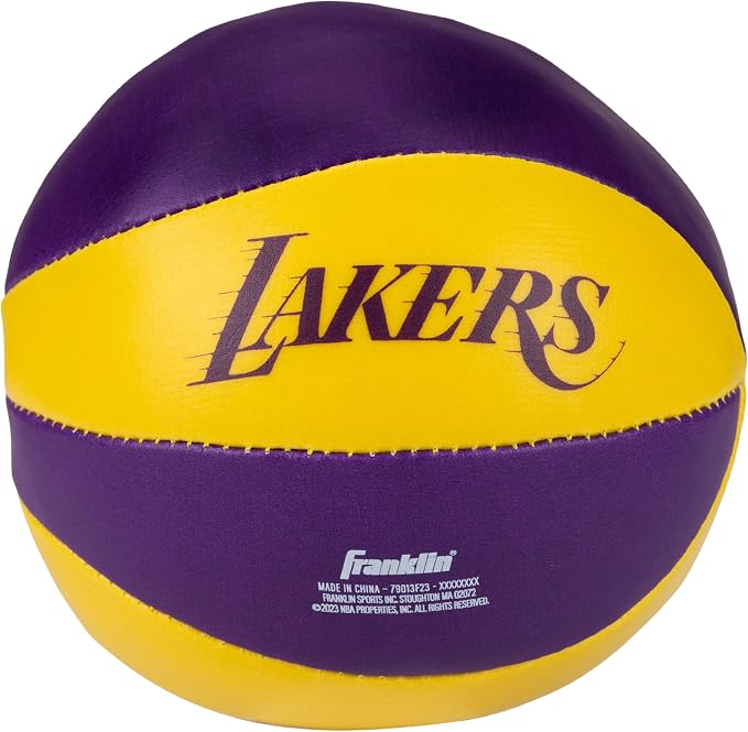 Franklin Sports NBA Toy Basketballs - 2 Pack of Kids Soft Mini Basketballs for Over The Door + Indoor Hoops - NBA Fan Shop