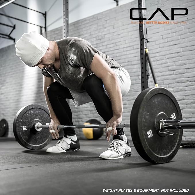 CAP Olympic Barbell - 5FT, 6FT, & 7FT Strength Training Weight Bars, Multiple Options