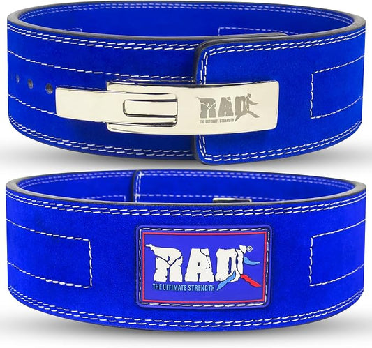 RAD Lever Weight Lifting Gym Belt for Men & Women Size 63 TO107 CM,Thick 10MM & Width 4 Inch Lever Powerlifting Belts for Women Dead Lift Workout Belt Leather Weight Lifting Lever Gym Squat Belt
