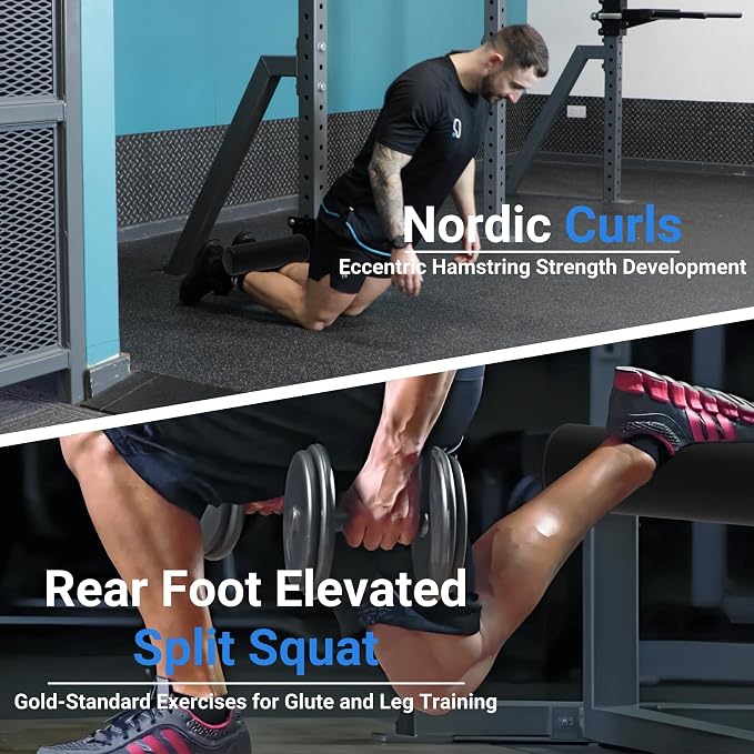Heavy-Duty Power Rack Attachments, Quick-Install Home Gym Accessories for 2x2, 2x3 & 3x3 Power Racks, Fits 1/2" & 1" Holes