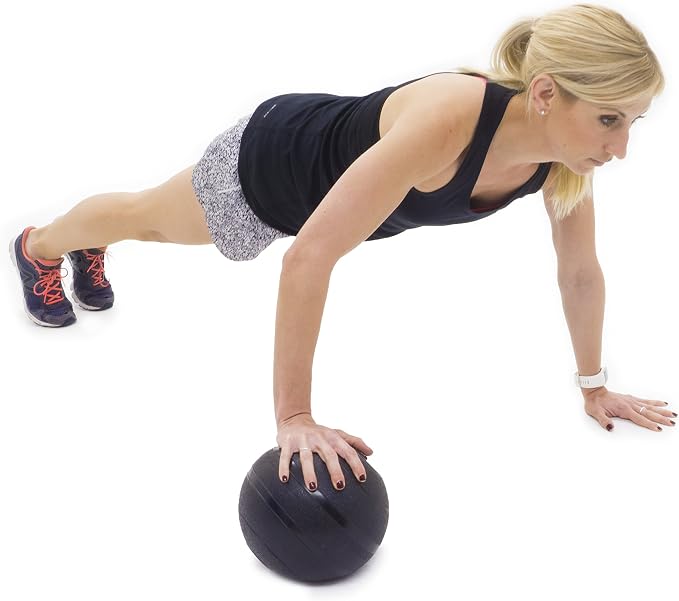 ProsourceFit Slam Medicine Balls 5, 10, 15, 20, 25, 30, 50lbs Smooth and Tread Textured Grip Dead Weight Balls for Strength and Conditioning Exercises, Cardio and Core Workouts