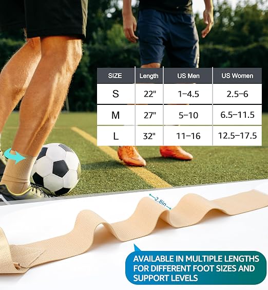 Ankle Support Brace for Men & Women, Adjustable Compression Strap for Sprains, Plantar Fasciitis, Achilles Tendonitis, Running, Workout, Sports – Fits Left & Right Foot (2, Khaki, Small)
