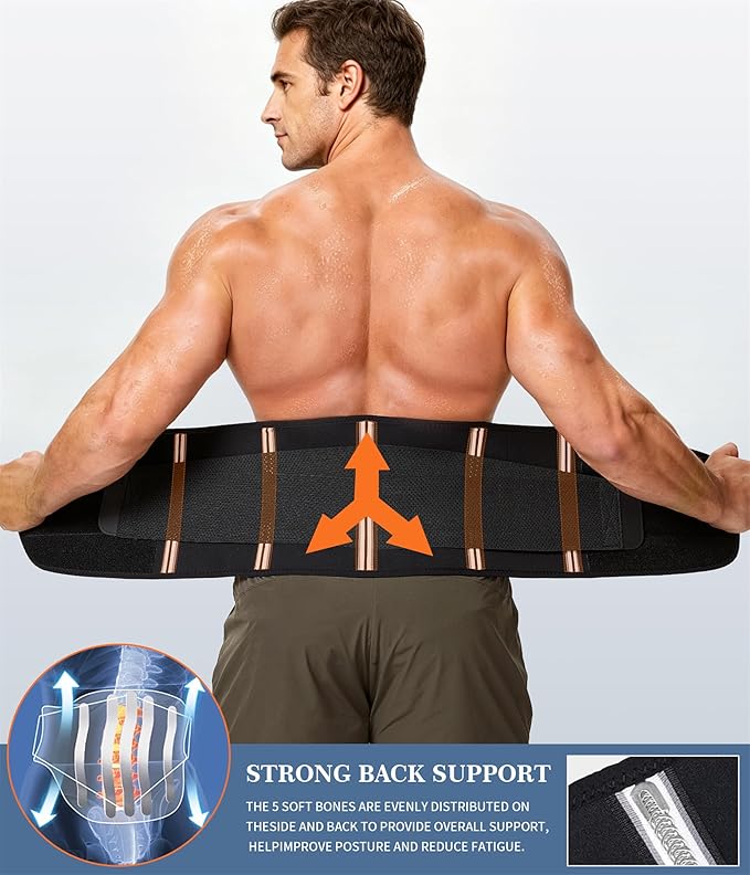 Neoprene Waist Trimmer Ab Belt for Men Waist Trainer for Women Corset Slimming Body Shaper Workout Sauna Sweat Band