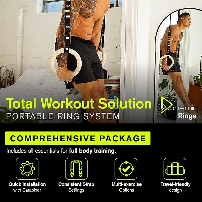 Duonamic Eleviia Portable Doorway Pull Up Bar, No Install, Home & Travel | Comes Fully Assembled, Ready in Under 8 Seconds, Aerospace Composite Build, Lightweight at 3.5 lb, Non Marking Coating
