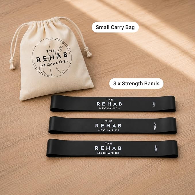 Foot Strength Bands – Latex Resistance Bands for Foot, Ankle & Toe Strength | Helps with Plantar Fasciitis, Bunions, Hammer Toe & Balance · QR-Linked Exercise Programs - Set of 3