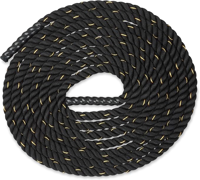 Amazon Basics Battle Rope for Home Gym Workout, Exercise Training Equipment