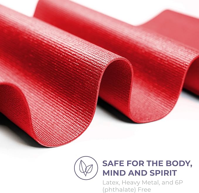 Voyage 5mm Studio Yoga Mats, 6 Pack, 72x24in | Extra Long, Anti-Tear Exercise Mats for Workout, Stretching, Fitness - Non Slip Gym Mats for Home, Schools and Studios