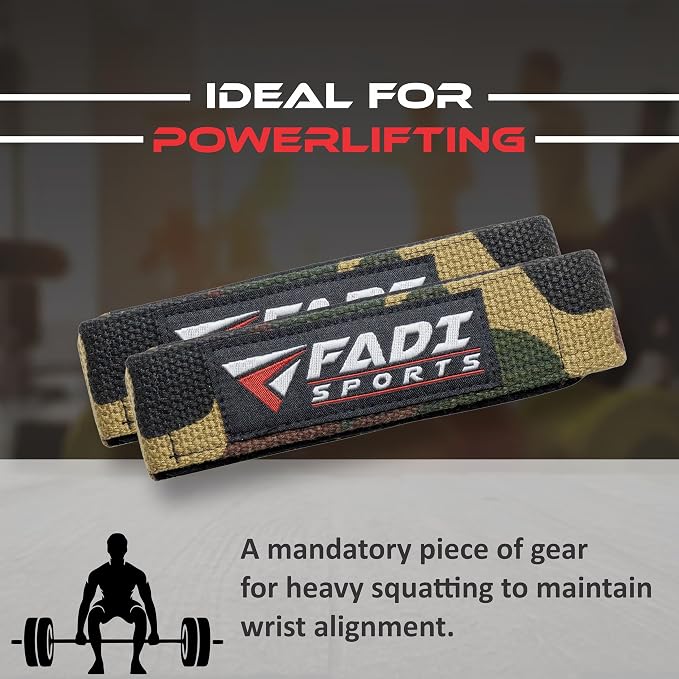Lifting Wrist Straps for Weightlifting, Bodybuilding, Powerlifting & Deadlifts – 24 Inch Cotton Straps with Padded Neoprene for Strength Training & Grip Support